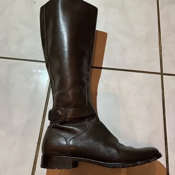 Cole Haan Women's Riding Boot Knee High Brown Leather Comfy - Picture 8 of 14